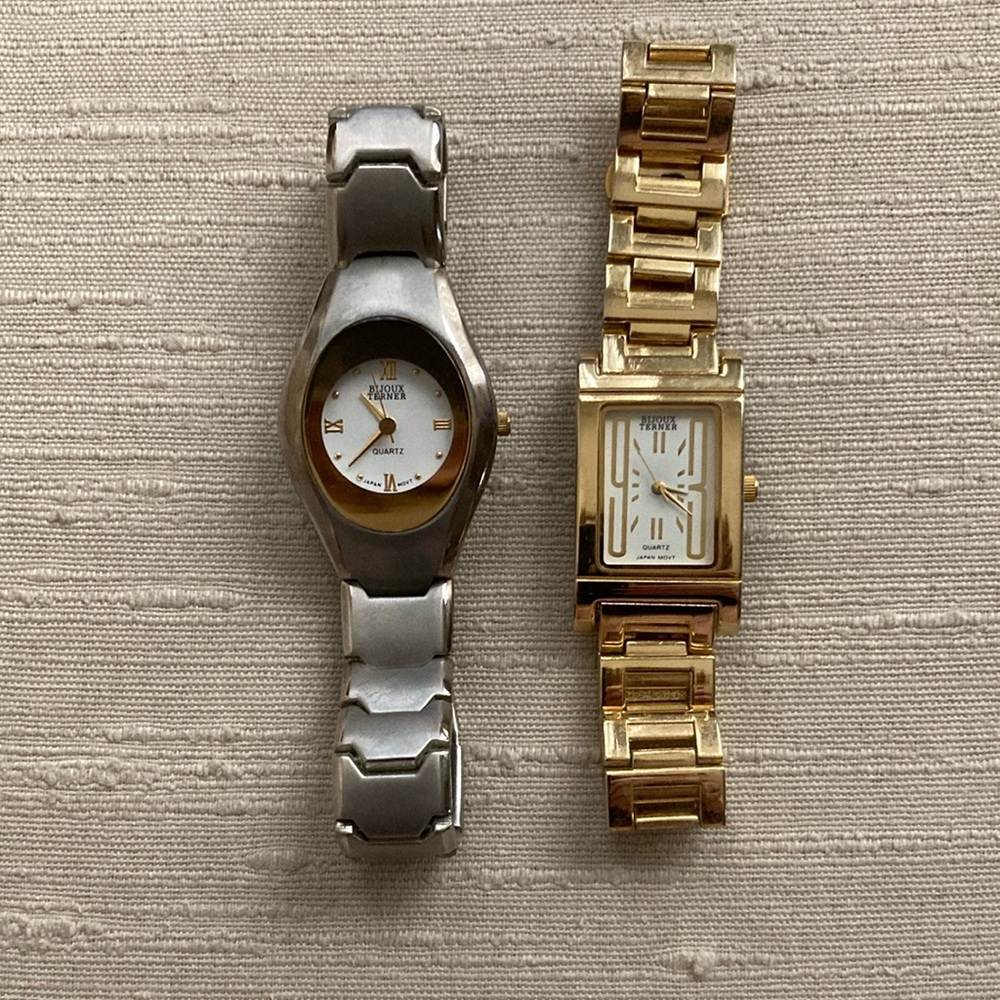 Bijoux Terner Silver and Gold Watches